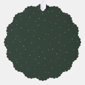 フェスティバルエレガント金ゴールドメリークリスマススクリプト写真 オーナメントカード (裏面)