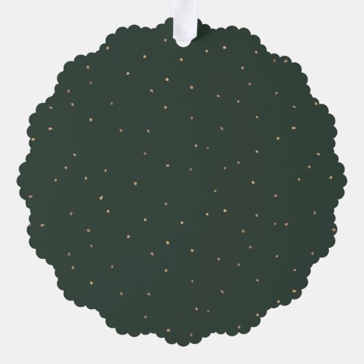 フェスティバルエレガント金ゴールドメリークリスマススクリプト写真 オーナメントカード (裏面)