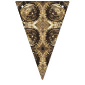 フェスティバルエレガント黄金の装飾金ゴールド模様 バンティングフラッグ (第2の旗)