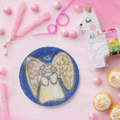 フェスティバルエンジェルカスタムホリデーパーティー紙プレート ペーパープレート (パーティー)