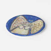 フェスティバルエンジェルカスタムホリデーパーティー紙プレート ペーパープレート (アングル)