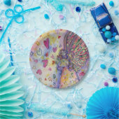 フェスティバルエンジェルカスタムホリデーパーティー紙プレート ペーパープレート (パーティー)