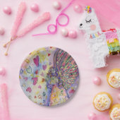 フェスティバルエンジェルカスタムホリデーパーティー紙プレート ペーパープレート (パーティー)