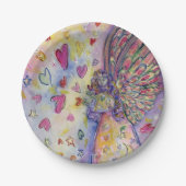 フェスティバルエンジェルカスタムホリデーパーティー紙プレート ペーパープレート (正面)