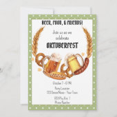 フェスティバルオクトーバーフェスト招待状 招待状 (正面)