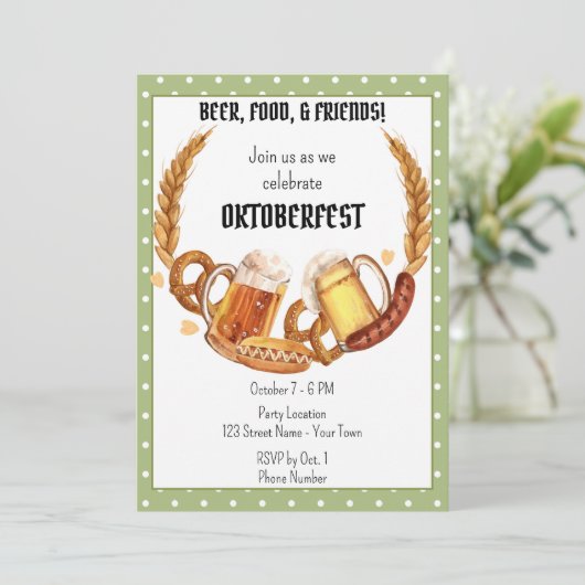 フェスティバルオクトーバーフェスト招待状 招待状 (スタンド正面)