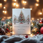 フェスティバルオフィス企業のクリスマスお祝い 招待状