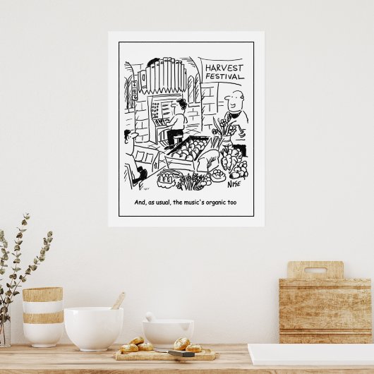 フェスティバルオルガンで教会の礼拝を実施 ポスター (キッチン)