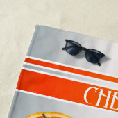 フェスティバルオレンジカクテルハッピーアワー ビーチタオル (インサイチュ)