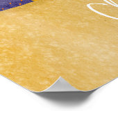 フェスティバルオレンジクリスマスキュートキャットコーヒーウォールアート ポスター (角)