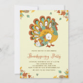 フェスティバルオレンジフローラターキーサンクスギビングパーティー 招待状 (正面)