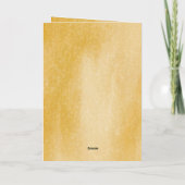 フェスティバルオレンジ金ゴールドクリスマスブラックキャットコーヒー 箔シーズンカード (裏面)