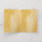 フェスティバルオレンジ金ゴールドクリスマスブラックキャットコーヒー 箔シーズンカード (内側レイダウン)