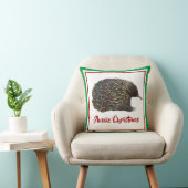 フェスティバルオーストラリアEchidnaクリスマスライトを着て クッション (椅子)