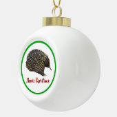 フェスティバルオーストラリアEchidnaクリスマスライトを着て セラミックボールオーナメント (右)
