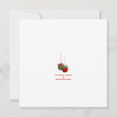 フェスティバルオーナメントクリスマスパーティの招待状 招待状 (裏面)