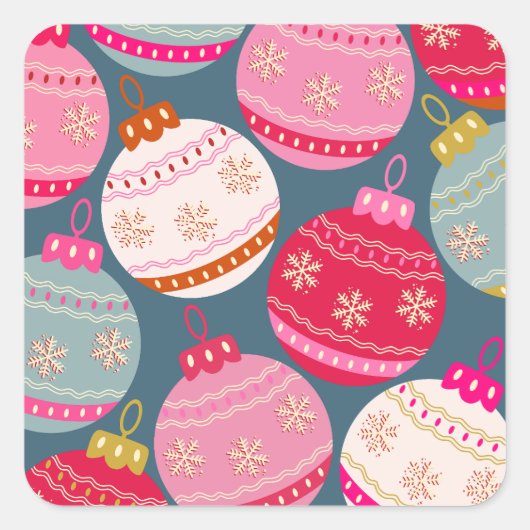 フェスティバルオーナメントクリスマス スクエアシール (正面)