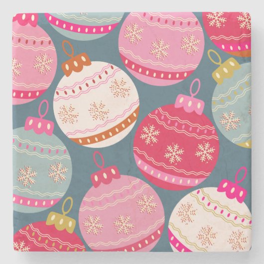 フェスティバルオーナメントクリスマス ストーンコースター (正面)