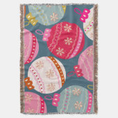 フェスティバルオーナメントクリスマス スローブランケット (正面縦)