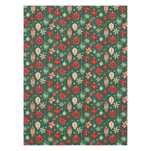 フェスティバルオーナメントシームレスパターン テーブルクロス (正面)