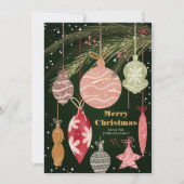 フェスティバルオーナメントメリークリスマスイラスト シーズンカード (正面)
