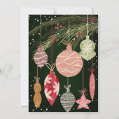 フェスティバルオーナメントメリークリスマスイラスト 招待状 (裏面)