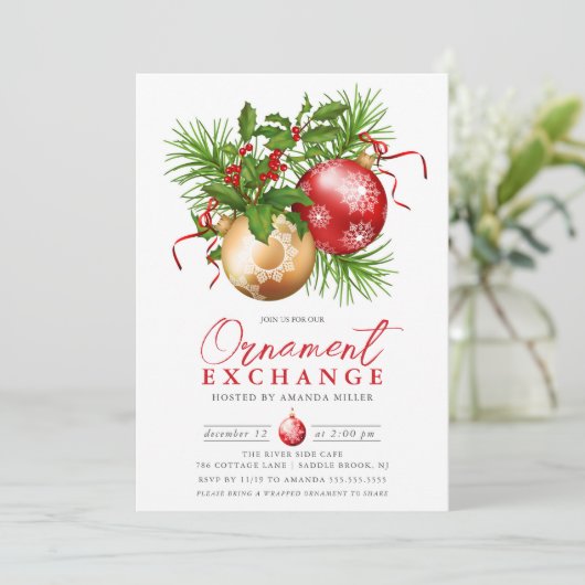 フェスティバルオーナメント交換クリスマス 招待状 (スタンド正面)