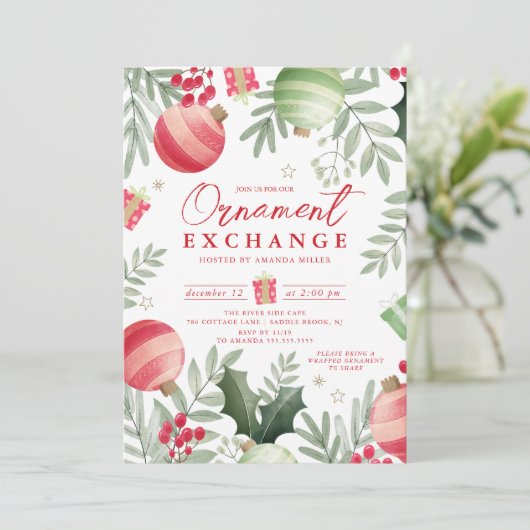 フェスティバルオーナメント交換クリスマス 招待状 (スタンド正面)