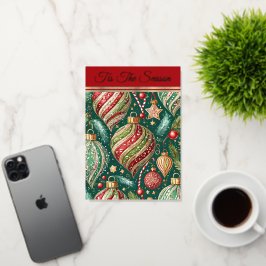 フェスティバルオーナメント 箔グリーティングカード