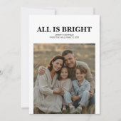 フェスティバルオールズブライトファミリーグリーティングホリデーカード シーズンカード (正面)