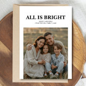 フェスティバルオールズブライトファミリーグリーティングホリデーカード シーズンカード