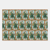 フェスティバルオールドワールドサンタクロース ラッピングペーパーシート (正面2)