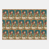 フェスティバルオールドワールドサンタクロース ラッピングペーパーシート (正面)