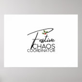フェスティバルカオスコーディネーター | エレガント祝日贈り ポスター (正面)