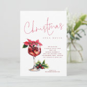 フェスティバルカクテルクリスマスオープンハウス招待状 招待状 (スタンド正面)