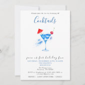 フェスティバルカクテルクリスマスパーティの招待状 招待状 (正面)