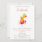 フェスティバルカクテルクリスマスパーティー 招待状 (正面)