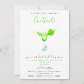 フェスティバルカクテルクリスマスパーティー 招待状 (正面)