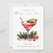 フェスティバルカクテル2026カレンダーメリークリスマス シーズンカード (正面)