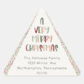 フェスティバルカジュアルの三角形封筒用シール 三角形シール (正面)