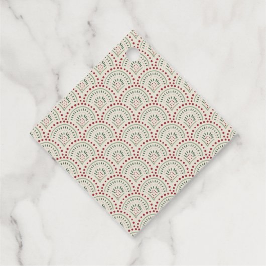 フェスティバルカジュアルカラフルクリスマスダイヤモンド フェイバータグ (裏面)