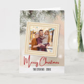 フェスティバルカジュアルカラフルクリスマス2写真 シーズンカード (正面)
