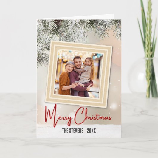 フェスティバルカジュアルカラフルクリスマス2写真 シーズンカード (正面)