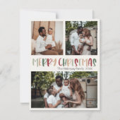 フェスティバルカジュアルカラフルスはっきりしたクリスマス シーズンカード (正面)