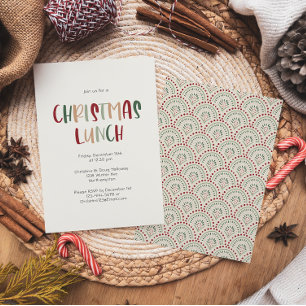 フェスティバルカジュアルカラフルランチ 招待状