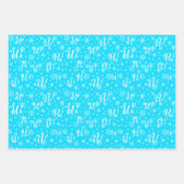 フェスティバルカスタムの商品受取人用モノグラム ラッピングペーパーシート (正面3)