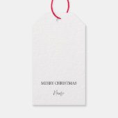 フェスティバルカスタムクリスマスギフトラベル – 休日引用文 ギフトタグ (裏面)