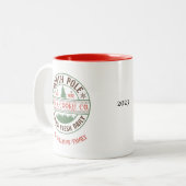 フェスティバルカスタムクリスマス北極マグカップ ツートーンマグカップ (正面左)