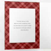 フェスティバルカスタムハッピーホリデーズタイポグラフィ写真 三つ折りカード (内部最初)