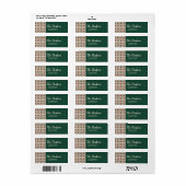 フェスティバルカスタムファミリ名差出人住所 ラベル (フルシート)